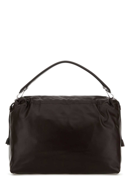 Brown leather Fendi Flux Maxi Messenger shopping bag FENDI (7VA665AV8B)