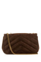 Brown suede small LouLou shoulder bag SAINT LAURENT (801437AAEY6)