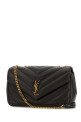 Dark brown leather medium LouLou shoulder bag SAINT LAURENT (801439AAEAX)
