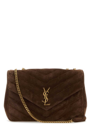 Brown suede large Lou Lou shoulder bag SAINT LAURENT (803541AAEY6) Brown suede large Lou Lou shoulder bag SAINT LAURENT (803541AAEY6)