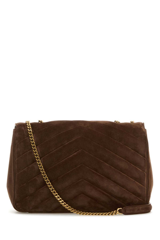 Brown suede large Lou Lou shoulder bag SAINT LAURENT (803541AAEY6) Brown suede large Lou Lou shoulder bag SAINT LAURENT (803541AAEY6)