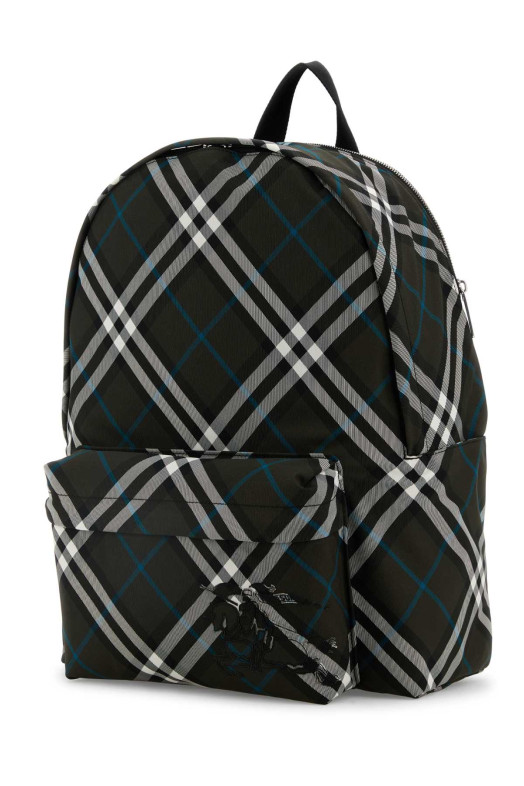 Embroidered fabric Check backpack BURBERRY (8102238)