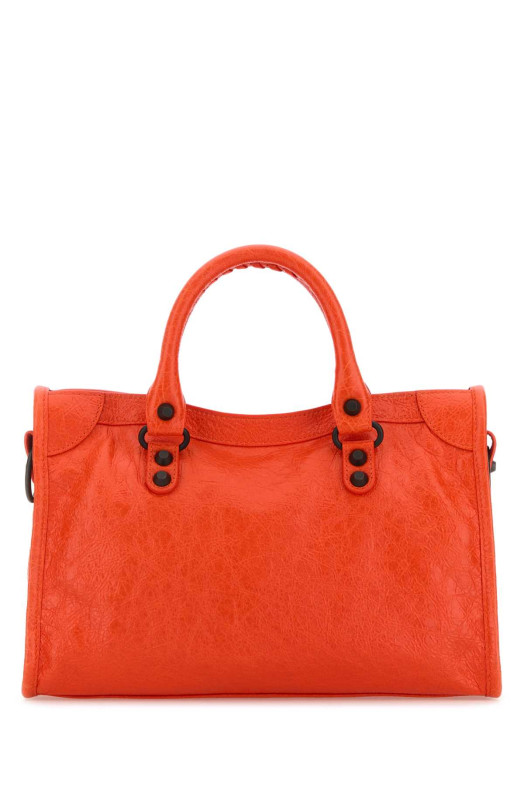 Кожаная сумка Le City небольшого размера оранжевого цвета BALENCIAGA (8114422ABEK)