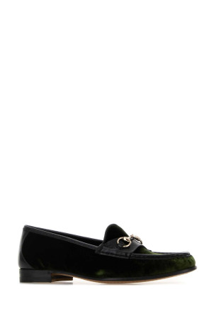 Bottle green velvet Horsebit 1953 loafers GUCCI (815526FAEUL) Bottle green velvet Horsebit 1953 loafers GUCCI (815526FAEUL)