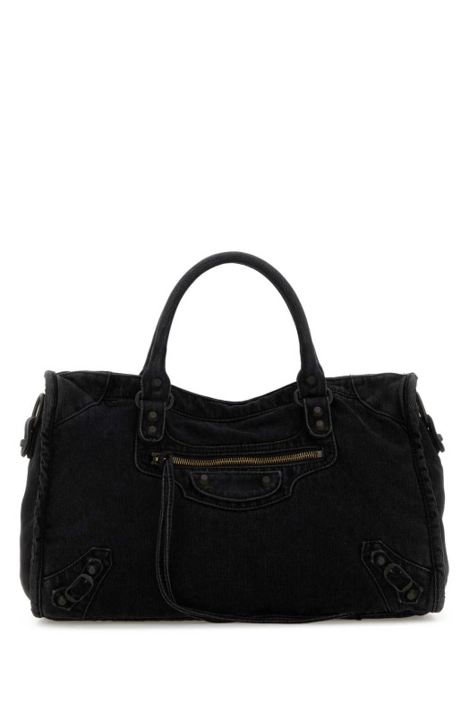 Black denim medium Le City handbag Black BALENCIAGA (8230582AB1S) Black denim medium Le City handbag Black BALENCIAGA (8230582AB1S)