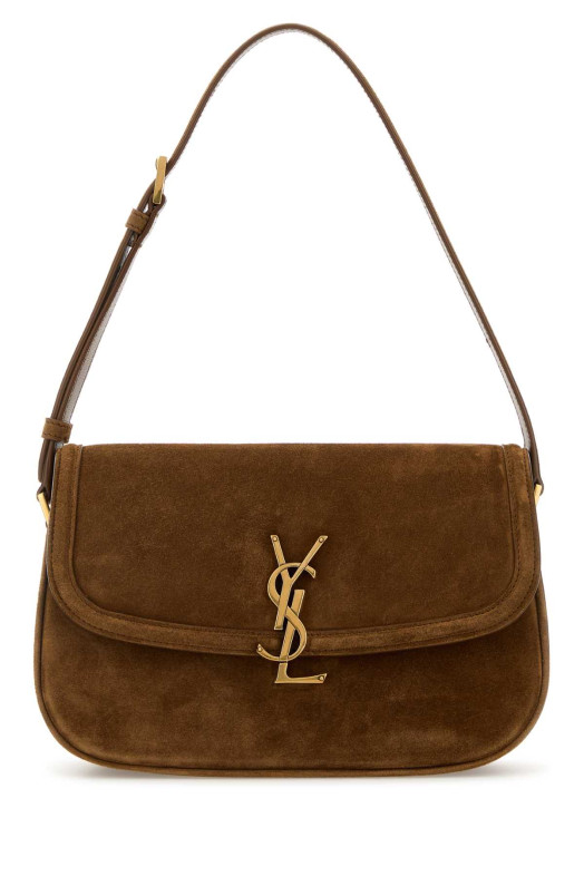 Brown suede Solferino shoulder bag SAINT LAURENT (8323301U80W)