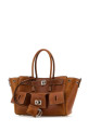 Caramel leather mini Carry All Bel Air  handbag BALENCIAGA (8357322ABP7)