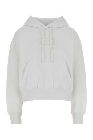 White cotton oversize sweatshirt GUCCI (837930XJHJO) White cotton oversize sweatshirt GUCCI (837930XJHJO)