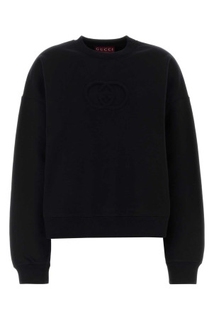 Black cotton oversize sweatshirt GUCCI (838450XJHJO) Black cotton oversize sweatshirt GUCCI (838450XJHJO)