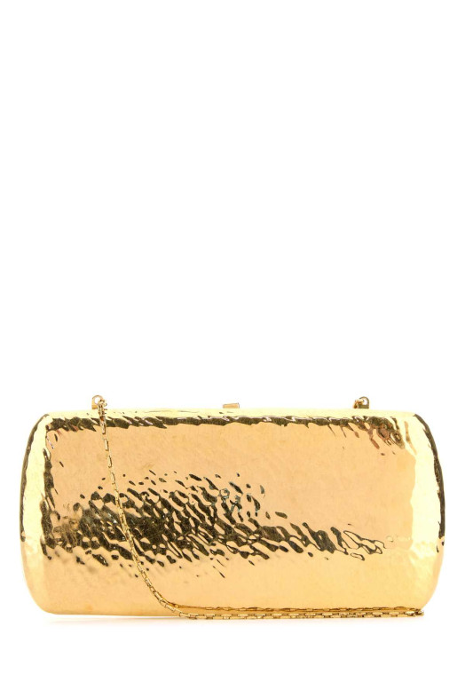 Gold metal Evening clutch SAINT LAURENT (840163JAAIU)