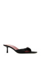 Black satin Daisy mules Black SAINT LAURENT (8412479QNAO) Black satin Daisy mules Black SAINT LAURENT (8412479QNAO)