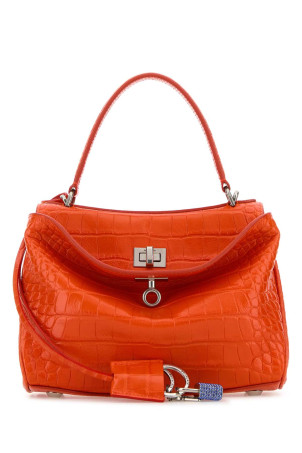 Orange leather mini Rodeo handbag BALENCIAGA (8437122AB46) Orange leather mini Rodeo handbag BALENCIAGA (8437122AB46)