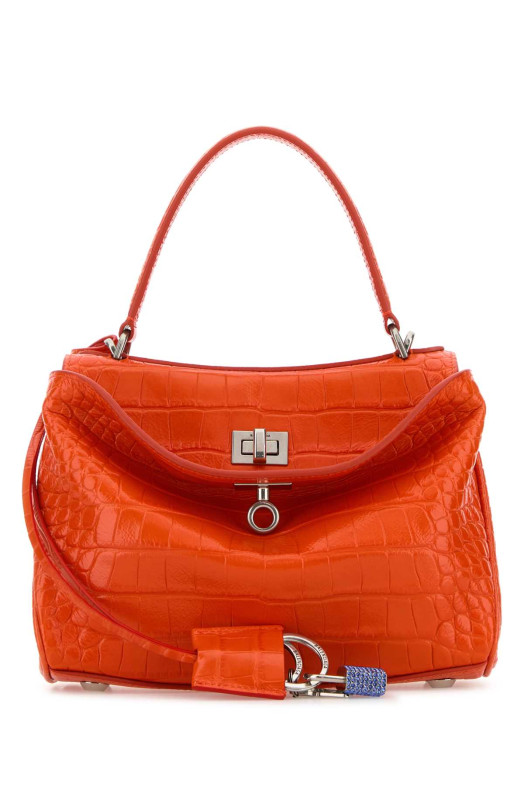 Orange leather mini Rodeo handbag BALENCIAGA (8437122AB46) Orange leather mini Rodeo handbag BALENCIAGA (8437122AB46)