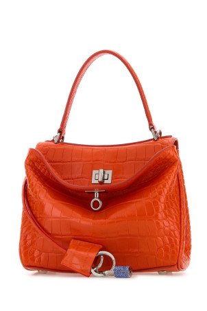 Orange leather mini Rodeo handbag BALENCIAGA (8437122AB46) Orange leather mini Rodeo handbag BALENCIAGA (8437122AB46)