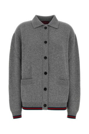 Grey wool blend oversize cardigan GUCCI (848257XKE92) Grey wool blend oversize cardigan GUCCI (848257XKE92)