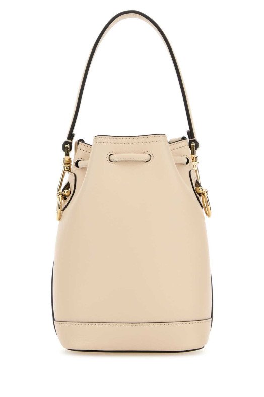 Сумка-відро Mon Tresor з шкіри кольору слонової кістки FENDI (8BS109AYJ1)