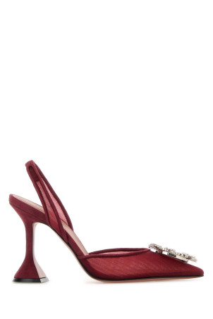 Tiziano red mesh Begum pumps AMINA MUADDI (BEGUMMESHSLING)