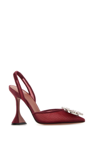 Tiziano red mesh Begum pumps AMINA MUADDI (BEGUMMESHSLING)