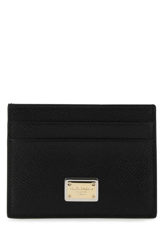Black leather card holder Black DOLCE & GABBANA (BI0330A1001) Black leather card holder Black DOLCE & GABBANA (BI0330A1001)