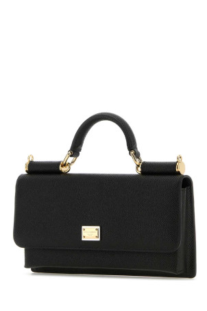Black leather handbag Black DOLCE & GABBANA (BI3280A1001) Black leather handbag Black DOLCE & GABBANA (BI3280A1001)