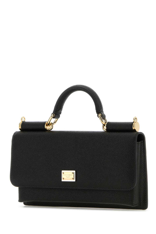 Black leather handbag Black DOLCE & GABBANA (BI3280A1001) Black leather handbag Black DOLCE & GABBANA (BI3280A1001)