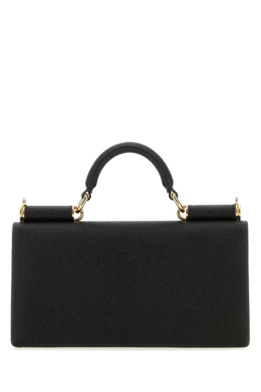 Black leather handbag Black DOLCE & GABBANA (BI3280A1001) Black leather handbag Black DOLCE & GABBANA (BI3280A1001)