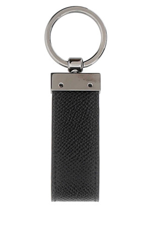 Black leather key ring Black DOLCE & GABBANA (BP1371AG219) Black leather key ring Black DOLCE & GABBANA (BP1371AG219)