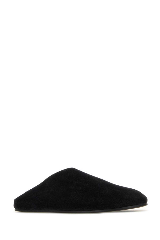 Black suede Hudson slippers Black THE ROW (F2118L302)