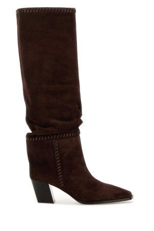 Brown suede Hart boots Bordeaux JIMMY CHOO (HARTSTITCHKB60HTW) Brown suede Hart boots Bordeaux JIMMY CHOO (HARTSTITCHKB60HTW)