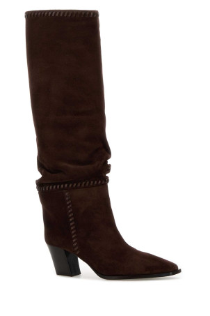 Brown suede Hart boots Bordeaux JIMMY CHOO (HARTSTITCHKB60HTW) Brown suede Hart boots Bordeaux JIMMY CHOO (HARTSTITCHKB60HTW)