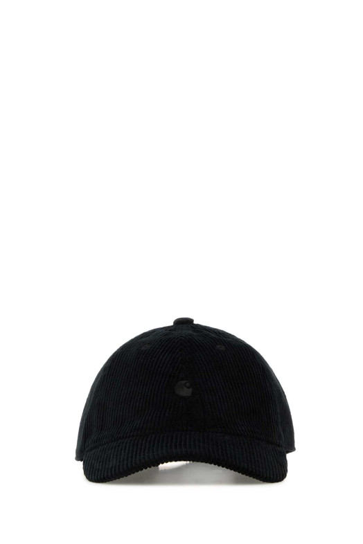 Black corduroy Harlem Cap CARHARTT WIP (I026890) Black corduroy Harlem Cap CARHARTT WIP (I026890)