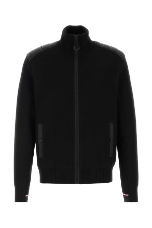Black wool blend cardigan Black MONCLER GRENOBLE (K20979B00010M1122) Black wool blend cardigan Black MONCLER GRENOBLE (K20979B00010M1122)