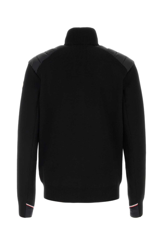 Black wool blend cardigan Black MONCLER GRENOBLE (K20979B00010M1122) Black wool blend cardigan Black MONCLER GRENOBLE (K20979B00010M1122)