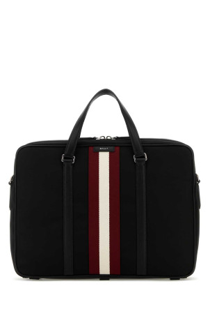 Black fabric briefcase BALLY (MAB01LNY286) Black fabric briefcase BALLY (MAB01LNY286)