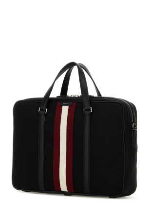 Black fabric briefcase BALLY (MAB01LNY286) Black fabric briefcase BALLY (MAB01LNY286)