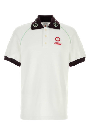 White piquet polo shirt White CASABLANCA (MAW25JTP43501) White piquet polo shirt White CASABLANCA (MAW25JTP43501)