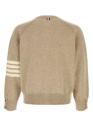 Cappuccino wool cardigan Blue THOM BROWNE (MKC613AY1026) Cappuccino wool cardigan Blue THOM BROWNE (MKC613AY1026)