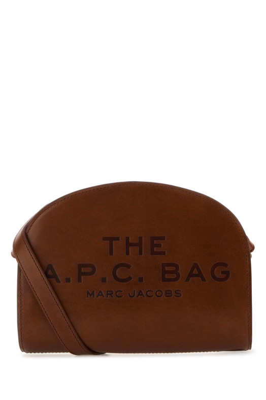 Brown leather A.P.C. x Marc Jacobs Demi Lune crossbody bag Multicolor A.P.C. (PXBVVF67062)