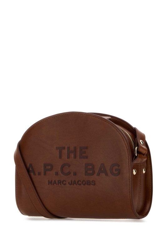 Brown leather A.P.C. x Marc Jacobs Demi Lune crossbody bag Multicolor A.P.C. (PXBVVF67062)