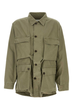 Sage green cotton jacket MAISON MARGIELA (S67AM0103M35574) Sage green cotton jacket MAISON MARGIELA (S67AM0103M35574)