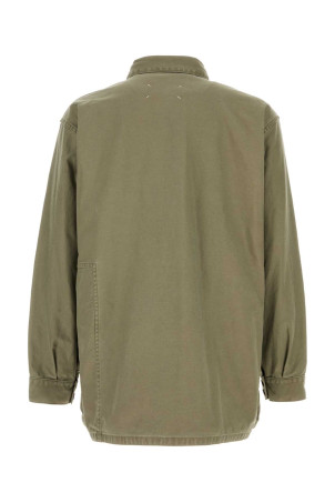 Sage green cotton jacket MAISON MARGIELA (S67AM0103M35574) Sage green cotton jacket MAISON MARGIELA (S67AM0103M35574)