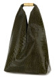 Оливково-зелена шкіряна японська сумка через плече середнього розміру MM6 MAISON MARGIELA (SB6WD0043P8650)