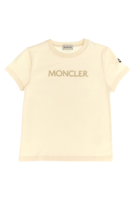 Logo embroidery t-shirt White