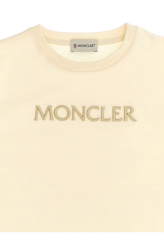 Logo embroidery t-shirt White
