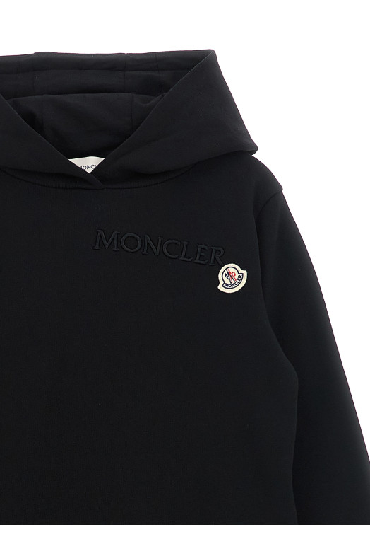 Худі з вишитим логотипом Чорний MONCLER ENFANT K29548G00015899PS999
