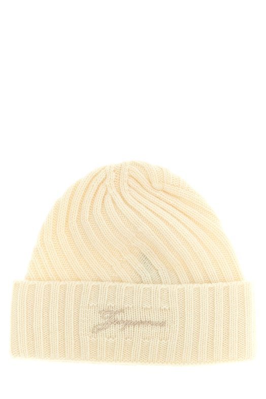 JACQUEMUS 'Le Bonnet Tourni' кап White 25HACU00767AK00287110 JACQUEMUS 'Le Bonnet Tourni' кап White 25HACU00767AK00287110