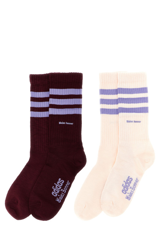 Набор носков Adidas Originals by Wales Bonner «3S» Разноцветный KD7727MAROONWONQUA