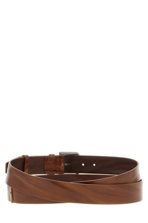 'Buckle40XLong' belt Brown