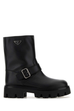 Black leather ankle boots Black PRADA (1U187OF050UZE) Black leather ankle boots Black PRADA (1U187OF050UZE)