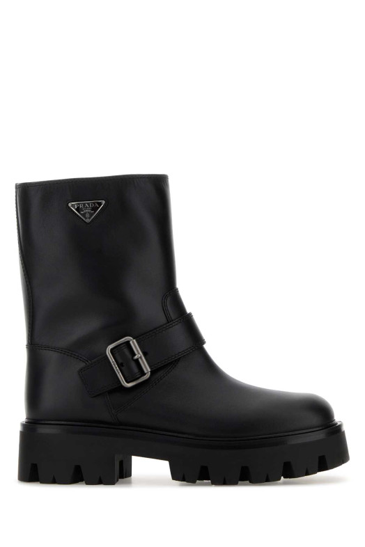 Black leather ankle boots Black PRADA (1U187OF050UZE) Black leather ankle boots Black PRADA (1U187OF050UZE)